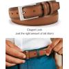 imageCHAOREN Mens Belts Leather 1 18quot for Gift Men  Perfect Companion to Mens Dress ShoesBasic Brown
