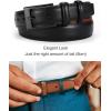 imageCHAOREN Mens Belts Leather 1 18quot for Gift Men  Perfect Companion to Mens Dress ShoesBlack