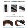 imageCHAOREN Mens Belts Leather 1 18quot for Gift Men  Perfect Companion to Mens Dress ShoesCognac