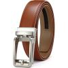 imageCHAOREN Click Belts for Men  Mens Ratchet Belt 1 38quot for Dress Pants  Perfect Companion to Mens OxfordsSienna