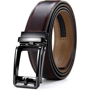 imageCHAOREN Click Belts for Men  Mens Ratchet Belt 1 38quot for Dress Pants  Perfect Companion to Mens OxfordsBurgundy