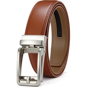 imageCHAOREN Click Belts for Men  Mens Ratchet Belt 1 38quot for Dress Pants  Perfect Companion to Mens OxfordsSienna