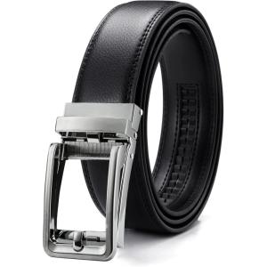 imageCHAOREN Click Belts for Men  Mens Ratchet Belt 1 38quot for Dress Pants  Perfect Companion to Mens OxfordsSilver