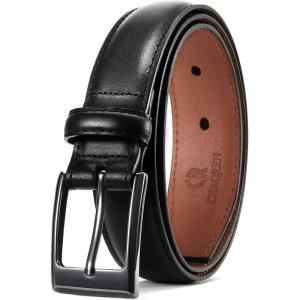 imageCHAOREN Mens Belts Leather 1 18quot for Gift Men  Perfect Companion to Mens Dress ShoesBlack