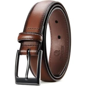 imageCHAOREN Mens Belts Leather 1 18quot for Gift Men  Perfect Companion to Mens Dress ShoesDark Brown