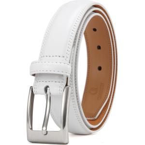 imageCHAOREN Mens Belts Leather 1 18quot for Gift Men  Perfect Companion to Mens Dress ShoesWhite