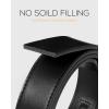imageCHAOREN Mens Belt Leather Ratchet Belt  Customizable Fit Effortless Style 35mmBasic Anodized  Black