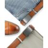 imageCHAOREN Mens Belt Leather Ratchet Belt  Customizable Fit Effortless Style 35mmCharcoal Depiction  Brown Tan