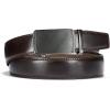 imageCHAOREN Mens Belt Leather Ratchet Belt  Customizable Fit Effortless Style 35mmCharcoal Depiction  Mahogany