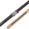 imageCHAOREN Mens Belt Leather Ratchet Belt  Customizable Fit Effortless Style 35mmCharcoal Depiction  Mahogany