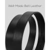imageCHAOREN Mens Belt Leather Ratchet Belt  Customizable Fit Effortless Style 35mmForged Texture  Black