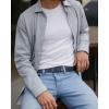 imageCHAOREN Mens Belt Leather Ratchet Belt  Customizable Fit Effortless Style 35mmImperial  Blue