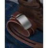 imageCHAOREN Mens Belt Leather Ratchet Belt  Customizable Fit Effortless Style 35mmImperial  Full Grain Brown