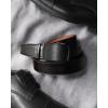 imageCHAOREN Mens Belt Leather Ratchet Belt  Customizable Fit Effortless Style 35mmImperial Brushed Anodized  Black