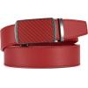 imageCHAOREN Mens Belt Leather Ratchet Belt  Customizable Fit Effortless Style 35mmRed