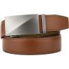 imageCHAOREN Mens Belt Leather Ratchet Belt  Customizable Fit Effortless Style 35mmTwill Brushed  Brown Tan