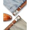 imageCHAOREN Mens Belt Leather Ratchet Belt  Customizable Fit Effortless Style 35mmTwill Brushed  Brown Tan