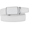imageCHAOREN Mens Belt Leather Ratchet Belt  Customizable Fit Effortless Style 35mmWhite Silver