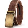 Bronze Gold / Full Grain Flower Brown