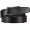 imageCHAOREN Leather Ratchet Belt for men 1 38quot for Dress Pants  Micro Adjustable Belt Fit EverywhereBlack5