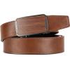 imageCHAOREN Leather Ratchet Belt for men 1 38quot for Dress Pants  Micro Adjustable Belt Fit EverywhereBrown3