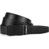 imageCHAOREN Leather Ratchet Belt for men 1 38quot for Dress Pants  Micro Adjustable Belt Fit EverywhereCircular Square  Black