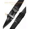 imageCHAOREN Leather Ratchet Belt for men 1 38quot for Dress Pants  Micro Adjustable Belt Fit EverywhereCircular Square  Black