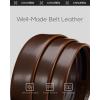 imageCHAOREN Leather Ratchet Belt for men 1 38quot for Dress Pants  Micro Adjustable Belt Fit EverywhereComfort  Basic Brown
