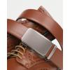 imageCHAOREN Leather Ratchet Belt for men 1 38quot for Dress Pants  Micro Adjustable Belt Fit EverywhereComfort  Basic Tan