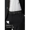 imageCHAOREN Leather Ratchet Belt for men 1 38quot for Dress Pants  Micro Adjustable Belt Fit EverywhereComfort  Carbon Black