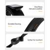 imageCHAOREN Leather Ratchet Belt for men 1 38quot for Dress Pants  Micro Adjustable Belt Fit EverywhereComfort  Carbon Black