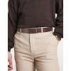 imageCHAOREN Leather Ratchet Belt for men 1 38quot for Dress Pants  Micro Adjustable Belt Fit EverywhereDark Brown2