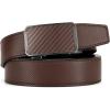 imageCHAOREN Leather Ratchet Belt for men 1 38quot for Dress Pants  Micro Adjustable Belt Fit EverywhereDark Brown2