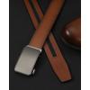 imageCHAOREN Leather Ratchet Belt for men 1 38quot for Dress Pants  Micro Adjustable Belt Fit EverywhereTan