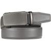 imageCHAOREN Leather Ratchet Belt for men 1 38quot for Dress Pants  Micro Adjustable Belt Fit EverywhereVertical Engravinga  Grey