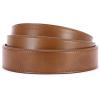 imageCHAOREN Ratchet Belt Replacement Strap 1 38 Leather Belt Strap for 40MM Slide Click BuckleBrown