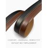 imageCHAOREN Ratchet Belt Replacement Strap 1 38 Leather Belt Strap for 40MM Slide Click BuckleBurnt Umber  Black