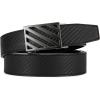 imageCHAOREN Ratchet Belt Replacement Strap 1 38 Leather Belt Strap for 40MM Slide Click BuckleClassic Black