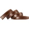 imageCHAOREN Ratchet Belt Replacement Strap 1 38 Leather Belt Strap for 40MM Slide Click BuckleCognac