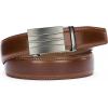 imageCHAOREN Ratchet Belt Replacement Strap 1 38 Leather Belt Strap for 40MM Slide Click BuckleEndeavor  Cognac