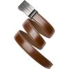 imageCHAOREN Ratchet Belt Replacement Strap 1 38 Leather Belt Strap for 40MM Slide Click BuckleEndeavor  Cognac
