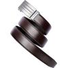 imageCHAOREN Ratchet Belt Replacement Strap 1 38 Leather Belt Strap for 40MM Slide Click BuckleEndeavor  Dark Brown