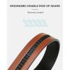 imageCHAOREN Ratchet Belt Replacement Strap 1 38 Leather Belt Strap for 40MM Slide Click BuckleEpic  Black