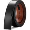 imageCHAOREN Ratchet Belt Replacement Strap 1 38 Leather Belt Strap for 40MM Slide Click BuckleEpic  Black
