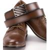 imageCHAOREN Ratchet Belt Replacement Strap 1 38 Leather Belt Strap for 40MM Slide Click BuckleEpic  Brown