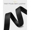 imageCHAOREN Ratchet Belt Replacement Strap 1 38 Leather Belt Strap for 40MM Slide Click BuckleEpic  Carbon Fiber Black Wide
