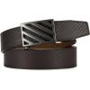 imageCHAOREN Ratchet Belt Replacement Strap 1 38 Leather Belt Strap for 40MM Slide Click BuckleEpic  Carbon Fiber Brown Wide