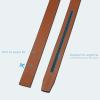 imageCHAOREN Ratchet Belt Replacement Strap 1 38 Leather Belt Strap for 40MM Slide Click BuckleGrey