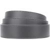 imageCHAOREN Ratchet Belt Replacement Strap 1 38 Leather Belt Strap for 40MM Slide Click BuckleGrey