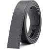 imageCHAOREN Ratchet Belt Replacement Strap 1 38 Leather Belt Strap for 40MM Slide Click BuckleGrey
